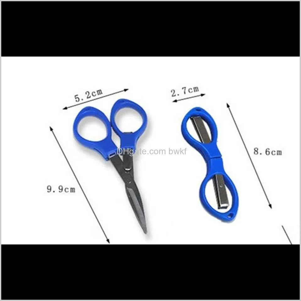 portable foldable fishing scissors small scissors fishing line cutter tools outdoor travel collapsible student scissors