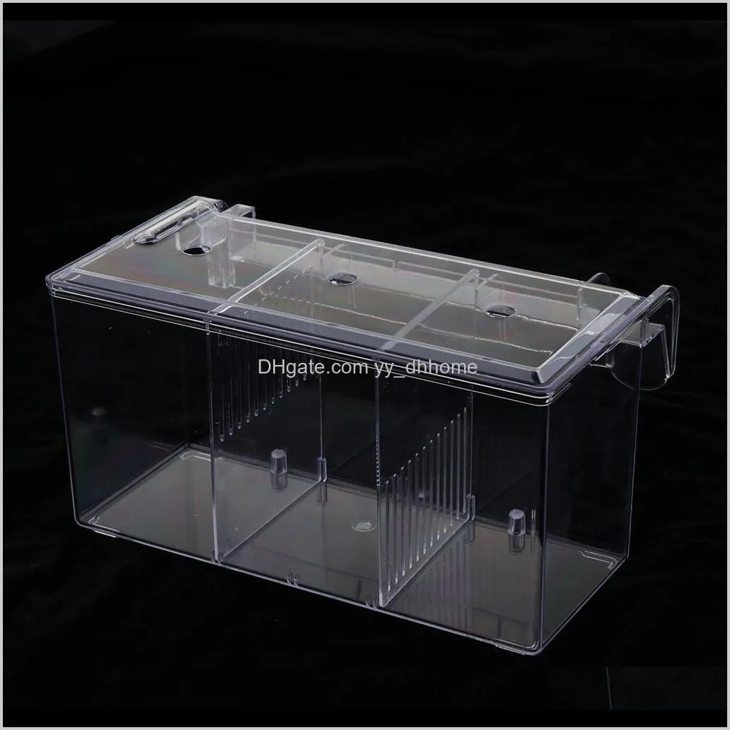 aquarium fish tank hatchery incubator breeding box, acrylic breeder isolation divider hatching boxes