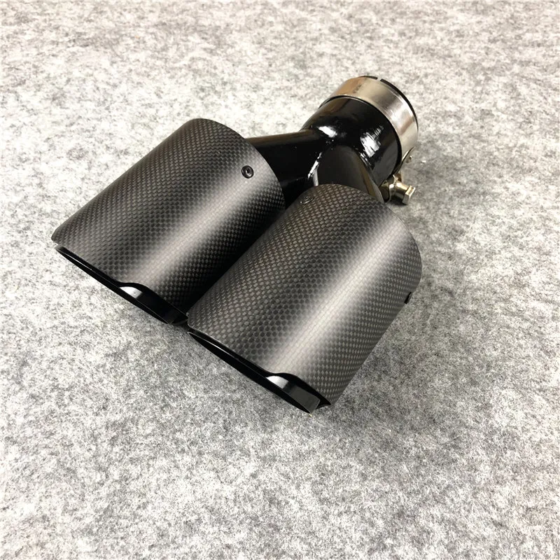 One Piece Y Style Ak Tubo di scarico in acciaio inossidabile Adatto per tutte le auto Opaco alla griglia Nero lucido Akrapovic Accessori per auto Punta del silenziatore