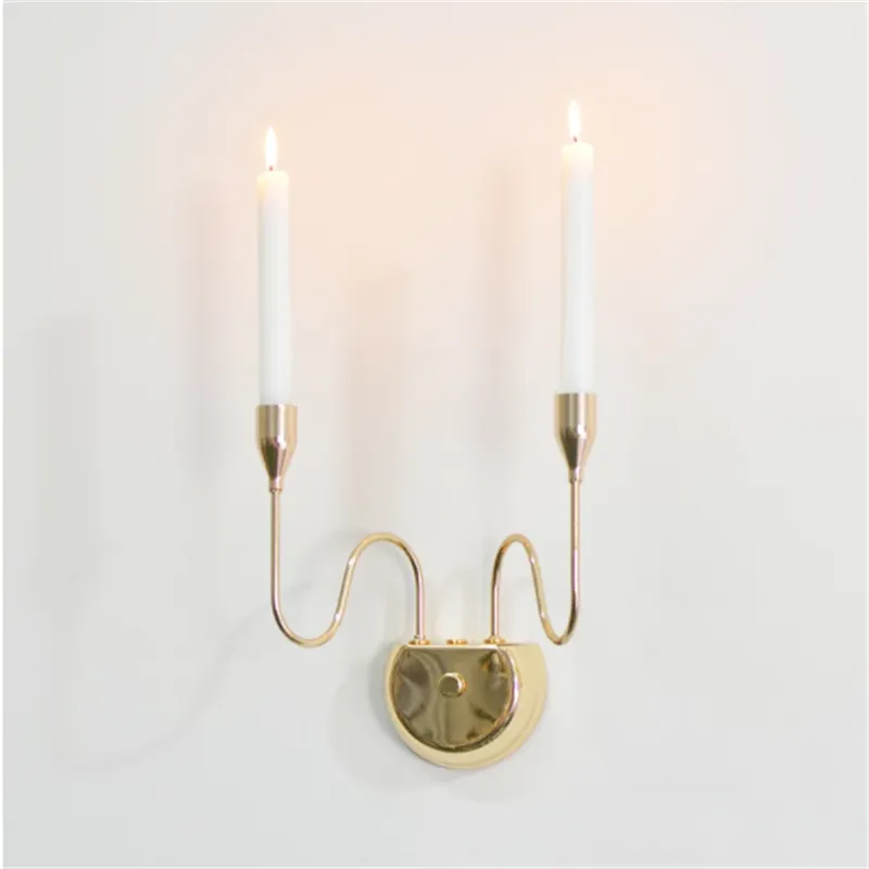 Portacandele Europeo Appeso A Parete Candeliere Lampada Profumata Decorazione Sconce Home Metal Holder Crafts Decor