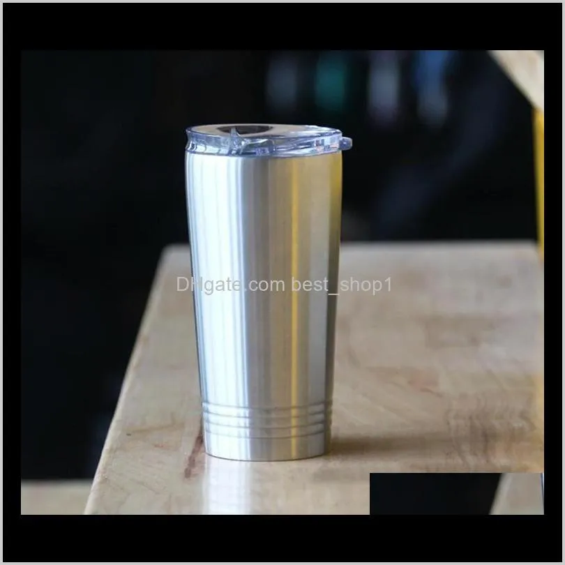 16oz skinny tumbler stainless steel tumblers cups with lids vacuum straight cup coffee mugs water bottle in stock dhc280