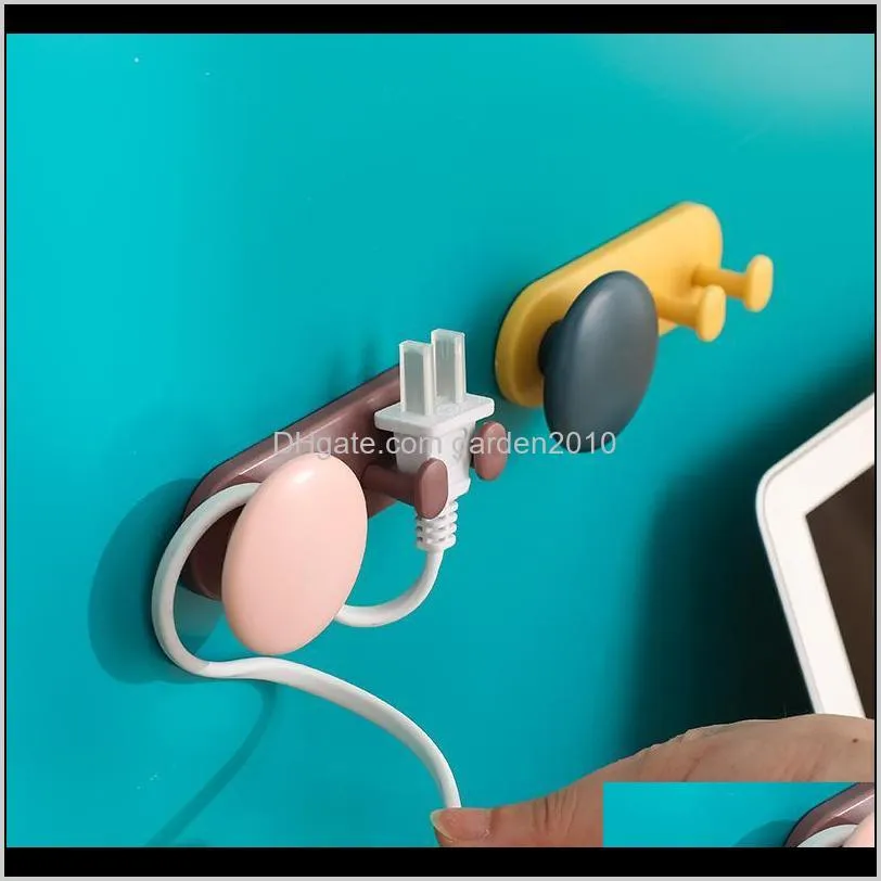 045 large round winding plug hook multi purpose non marking hook plug storage rack home accessories