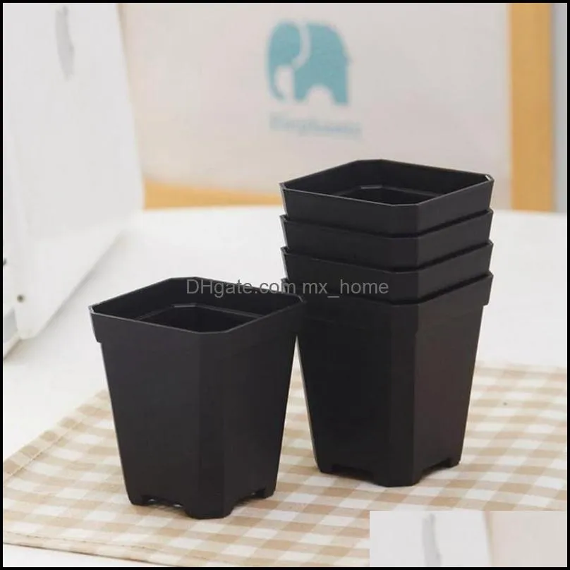 Wholesale High Quality thick Colorful Square mini Flower Pot charm planting for Home Garden Decoration home Chamber tables decor