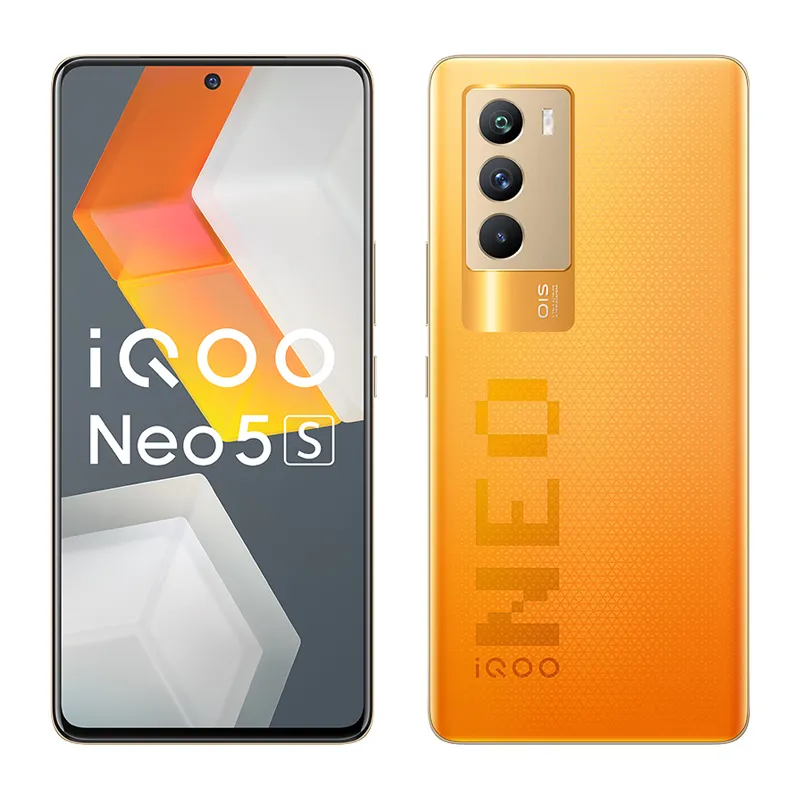 Telefono cellulare originale Vivo IQOO Neo 5S 5G 12 GB RAM 256 GB ROM Octa Core Snapdragon 888 48 MP NFC Android 6.62 "AMOLED Schermo intero ID impronta digitale Face Wake Smart Cellulare