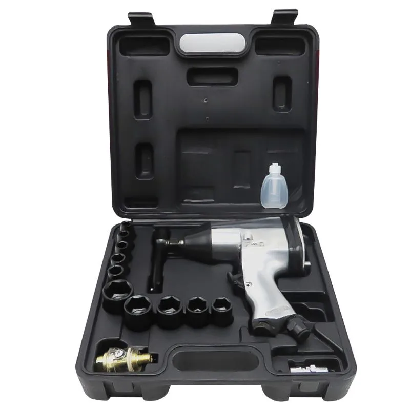 Pneumatic Tools 1/2 350NM Air Wrench Kit Impact Power Set Tire Removal