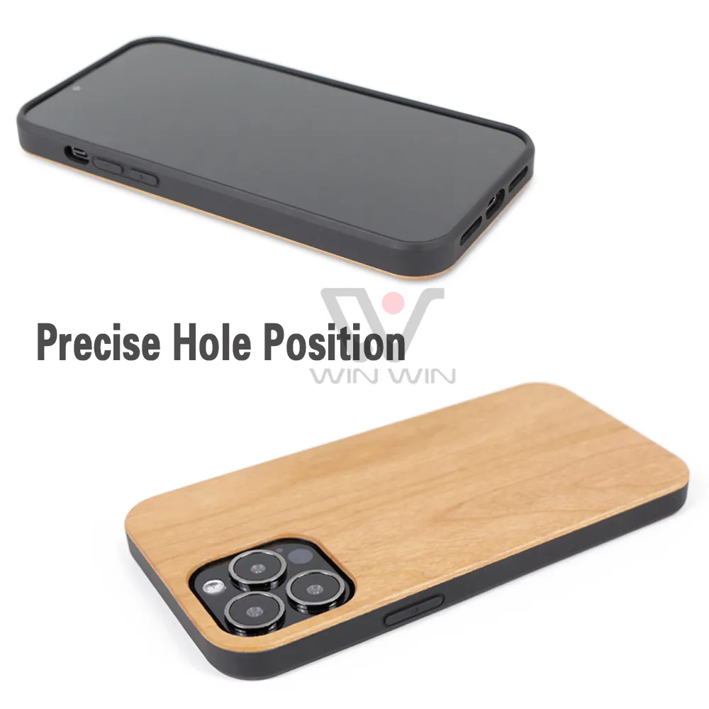 2023 iPhone 11 12 13 Pro Plus X XR XSショックプルーフダート耐性木材TPUブランクデザインロゴパターンケースのための木製の豪華なファッション電話ケース
