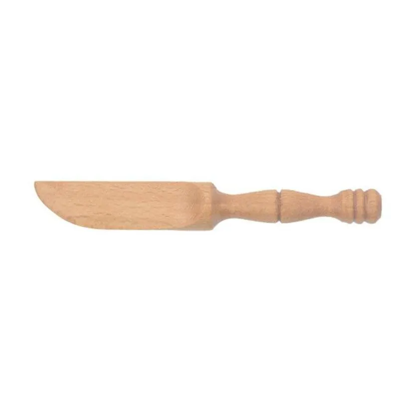 Древесный нож для масла домашний кухонный пирожный сервер деревянной ручкой многофункциональный вареньем разбрасыватель инструмент для выпечки оптом