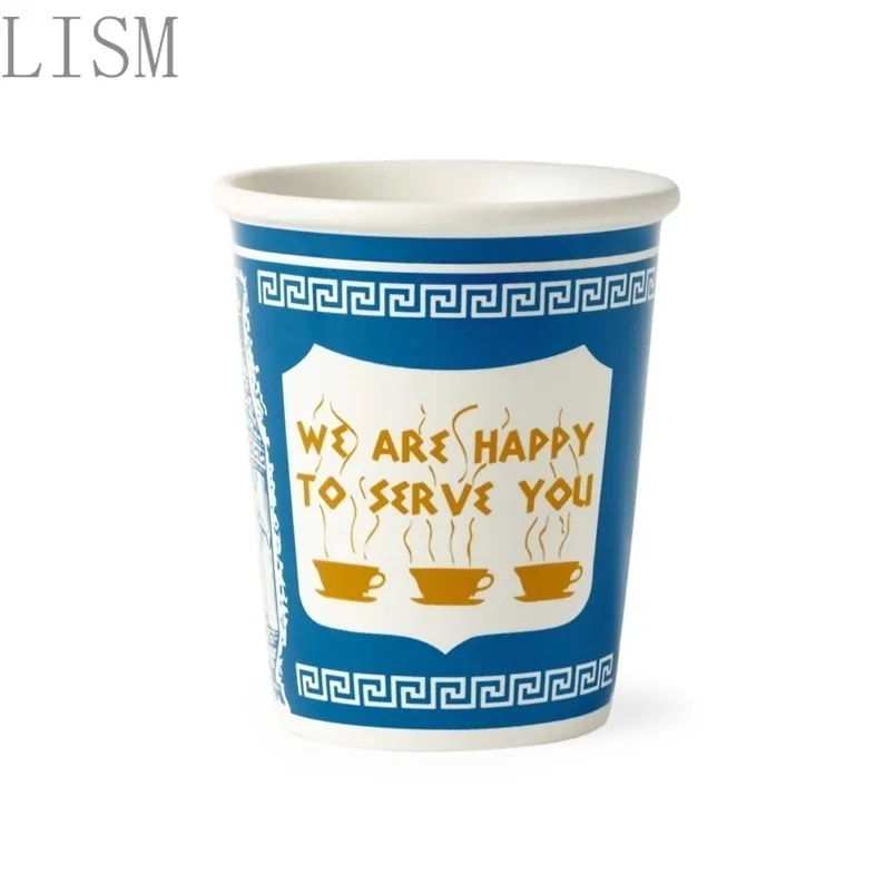 We Are Happy To Serve You Ceramic Coffee Cup York Iconic Paper Cup Coffee Cup 210804