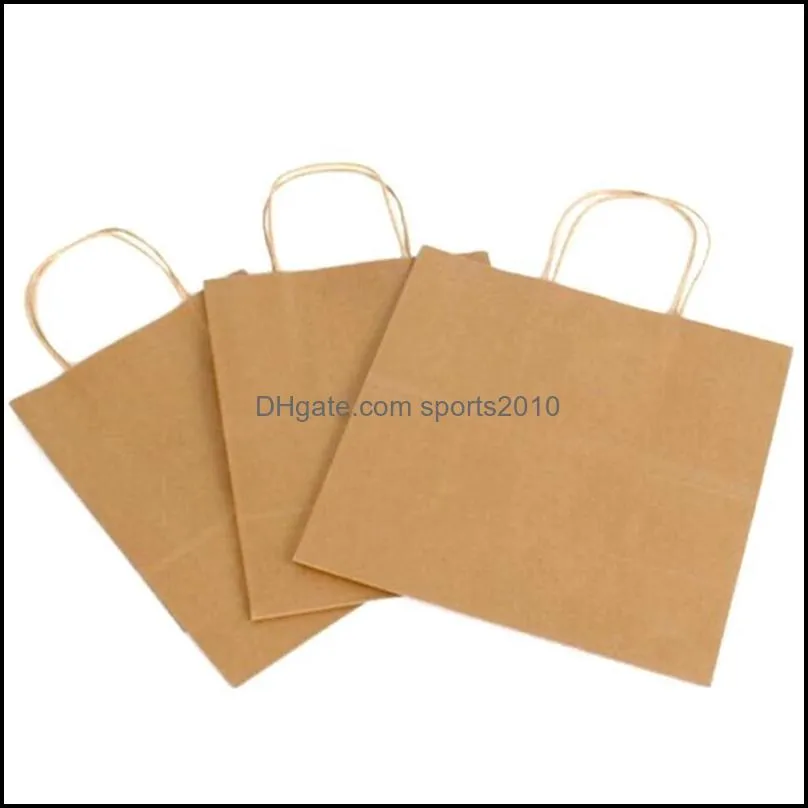 Wrap Event Festive Supplies Home Garden25 Brown Shop Party PASS, Small Gift Business Leather Retail Väskor Drop Delivery 2021 LyB1W