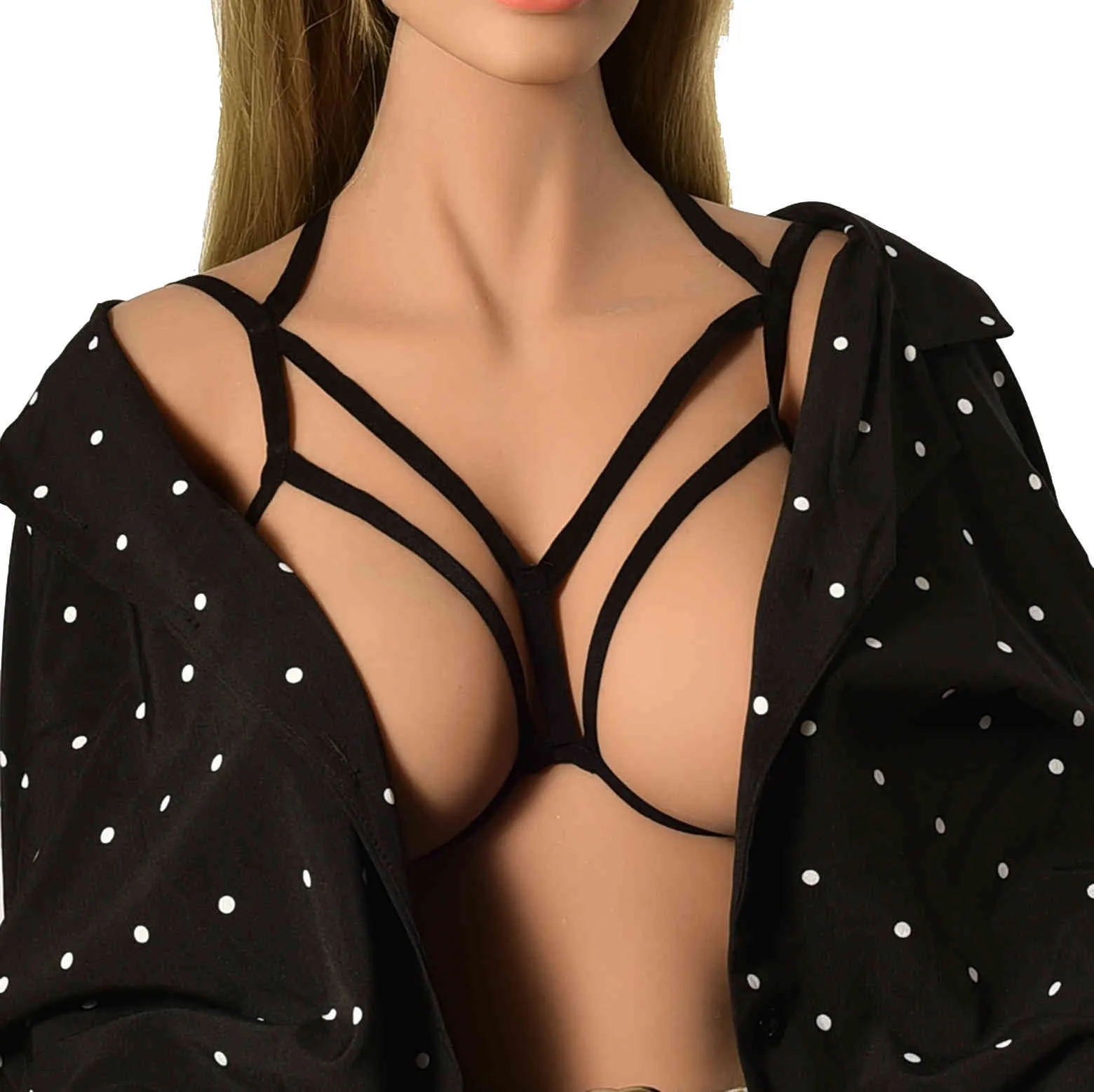 Sexy Women Lingerie Cupless Bra Unlined Wire-Free Black Polyester Body  Strap Bra Band Size 48 from Dhgate Bras - price 26.62