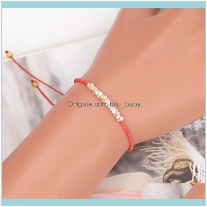 Charm Bracelets Wholesale Simple Bracelet For Women Jewelry 2021 Trendy Bead Jewellery Gift Adjustable Rope Pulsera Miyuki