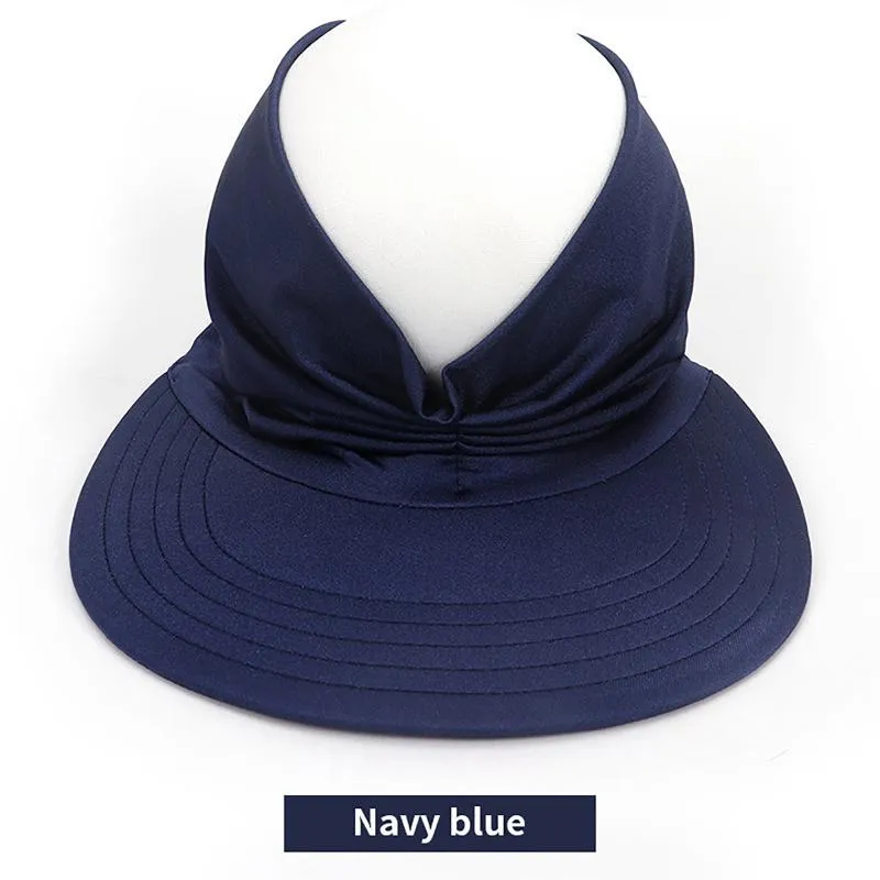 Breathable Candy Colored Wide Brim Foldable Beach Hat For Women