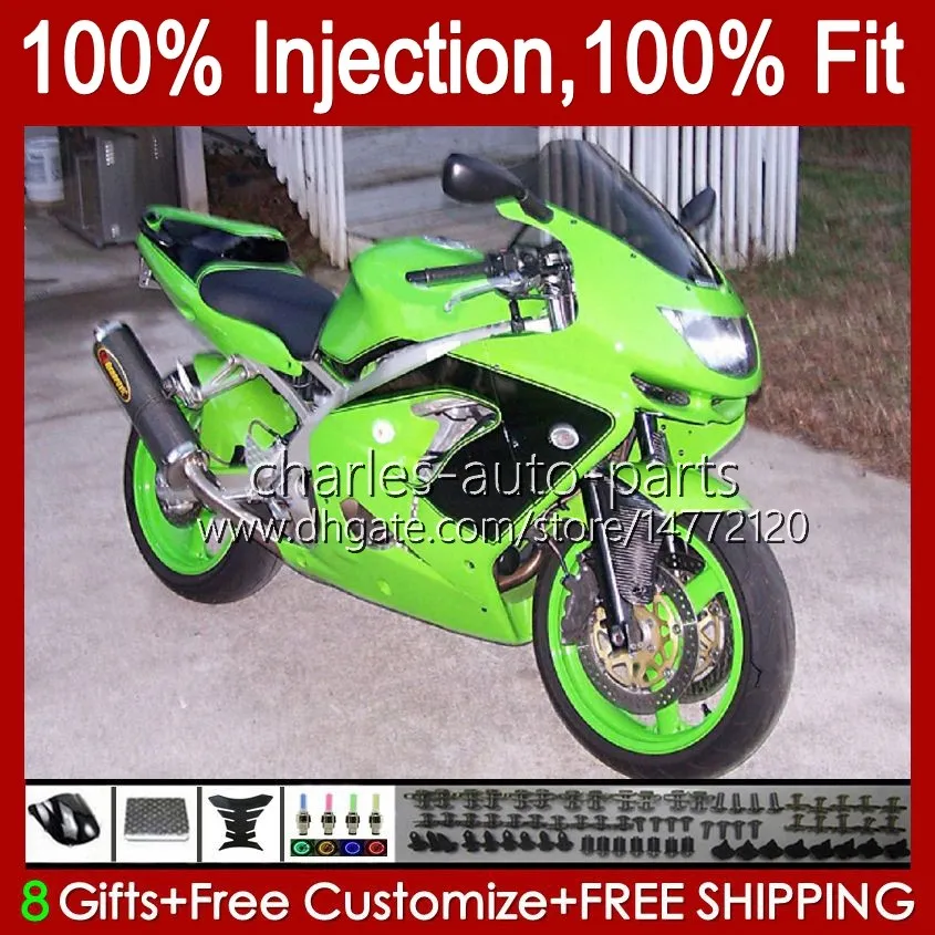 Spritzguss-Verkleidungen für KAWASAKI NINJA ZX9 R ZX 9R 9 R 900 CC 98-99 Karosserie-Kit 17Nr