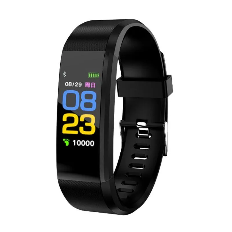 115Plus Bracelet Heart Rate Blood Pressure Smart Band Fitness Tracker Smartband Wristband For Fitbits Watch Wristbands