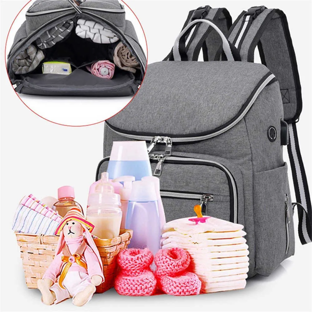 Multi-Function Large Mummy Baby Diaper Nappy Rucksack Hospital Maternity Bag #4O03 (7)