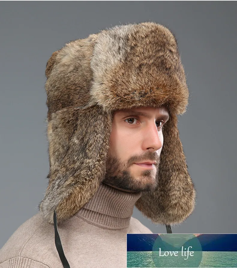 Cappello bomber invernale da uomo in pelliccia cappello russo colbacco  spesso berretto caldo con paraorecchie prezzo di fabbrica design esperto