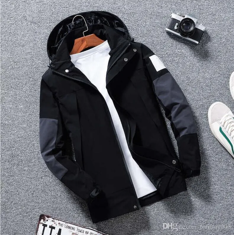 Mens Jacket Women Girl Coat Production Hooded Jackor med bokstäver Windbreaker Zipper Hoodies för män Sportkläder Toppkläder