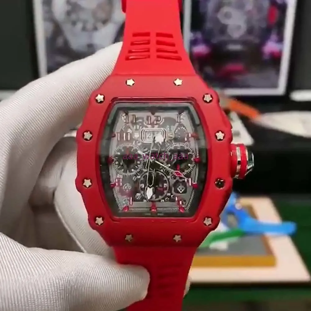 Męskie zegarki Luksusowy chronograf 6-Pin Running Second Unikalny kreatywny kalendarz Silikonowy pasek Męski zegarek na rękę