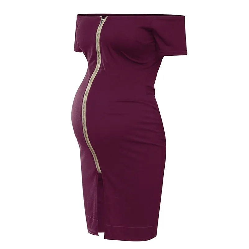 DHgate.com:Summer Maternity Sundress | Zipper Bodycon Pregnancy Dress ...