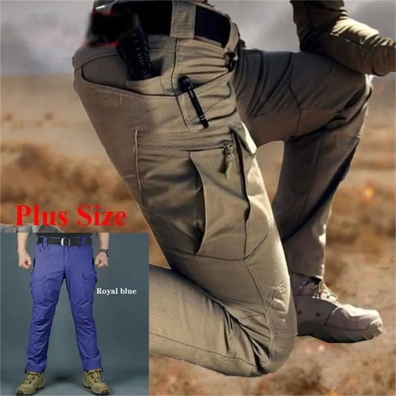 Męska kamuflaż Divstop Spodnie Outdoor Lightweight Spodnie Wojskowe spodnie Cargo Wojskowe Worka Wodoodporna Dorywczo Tactical Spodnie 211110