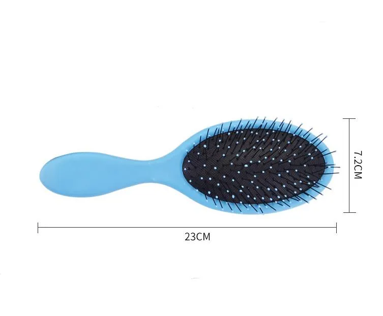 Household Sundries Big Board Combs Both Dry Wet Hair Comb Gasbag Brushes Single Root Nylon Filament Ellipse Handy Compact Multicolour SN6096