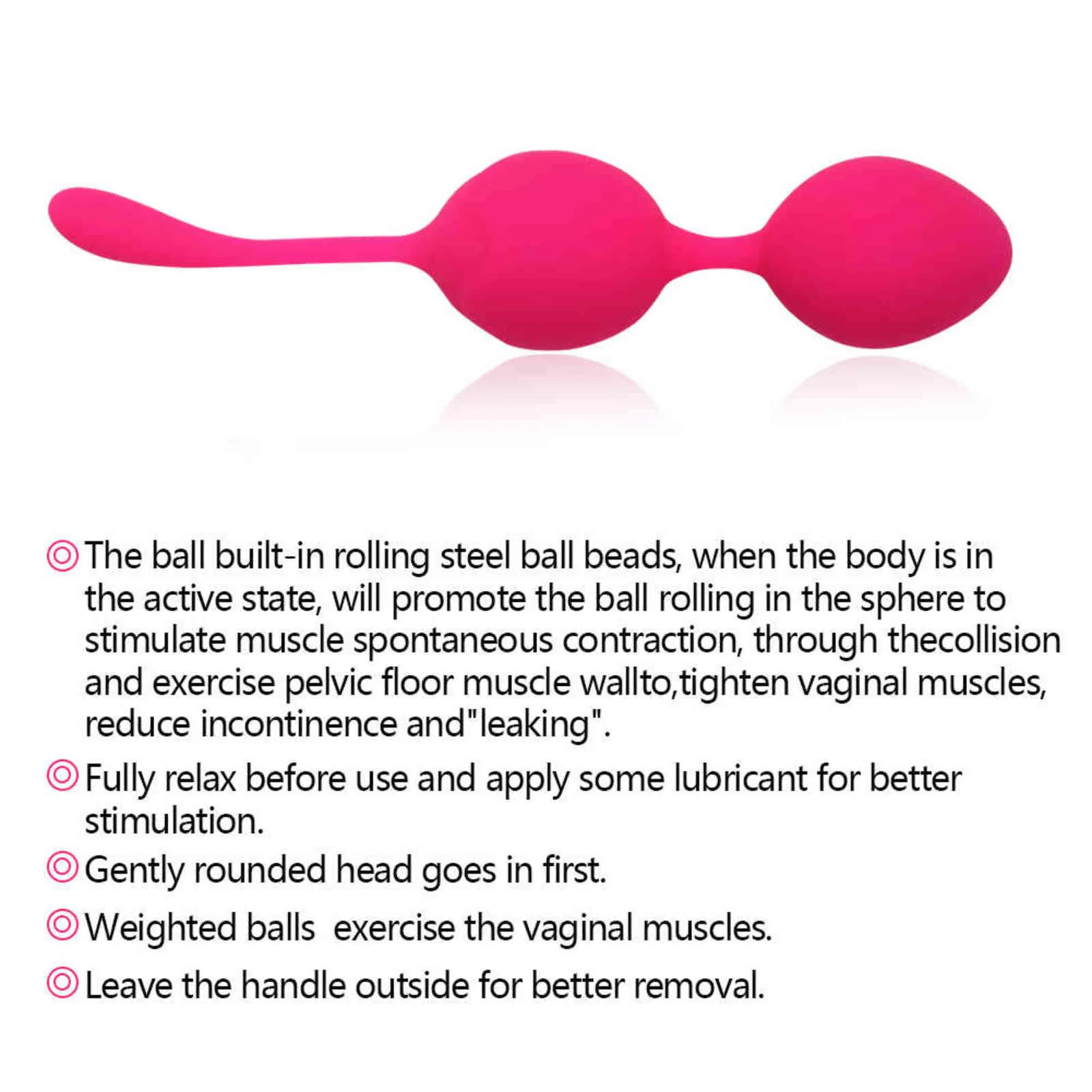 NXY Eggs Women Silicone Kegel Balls Ben Wa Ball Vaginal Egg Massager Control Tighten Exercise Adult Trainer Se_voghion.com