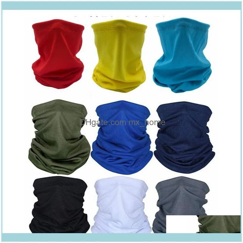 Magic Cycling Scarf Mask Outdoor Riding Headscarf Summer Mesh breathable Ice Silk Bandanas Scarves Men Women Multi Solid Turban AYP778