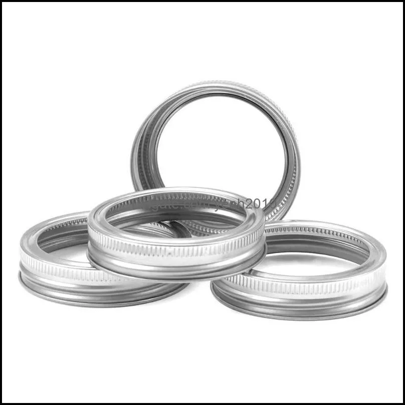 Kitchen Storage & Organization 12set/24pcs Regular Mouth Canning Lids Bands Split-Type Leak Proof For Mason Jar With Sealing Rings