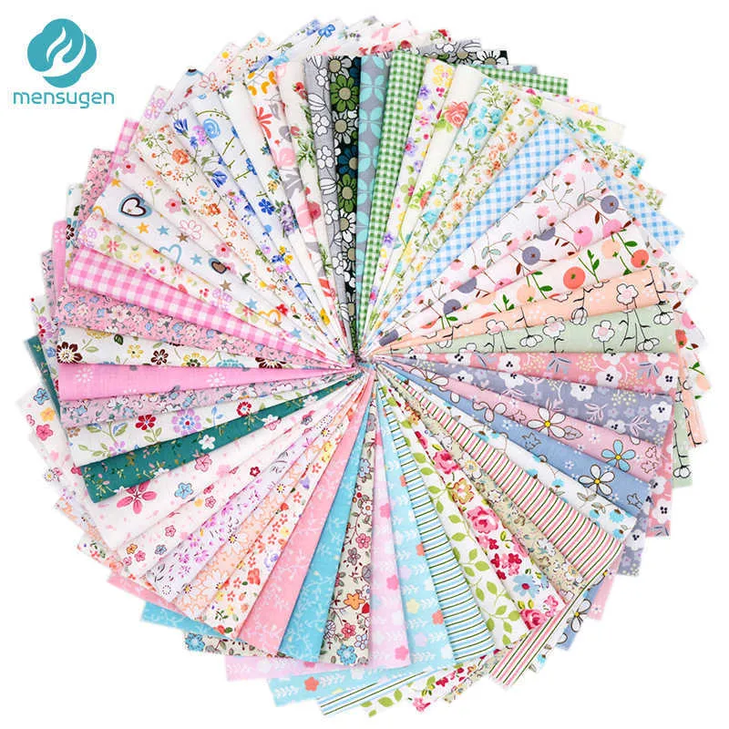 50 pcs 20cm * 25cm 100% coton patchwork tissus pour quilting couture sans répétition conception poupée tilda scrapbooking tissu 210702