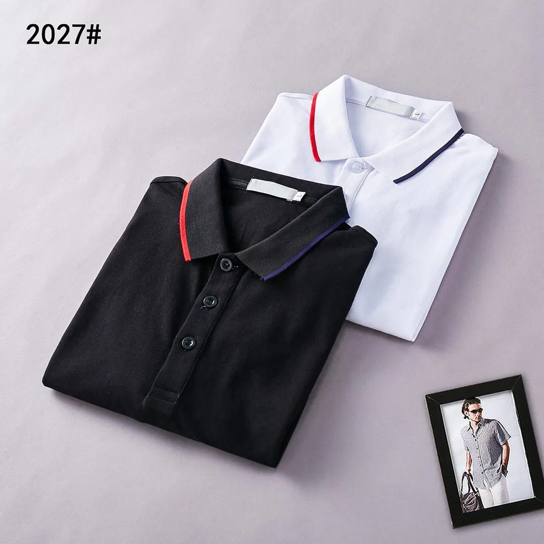 Designer Mens Polo Shirts Kobiety Koszulki Moda Odzież Haft List Biznes Krótki Rękaw Calssic Tshirt Deskorolka Casual Tops Tees 2027