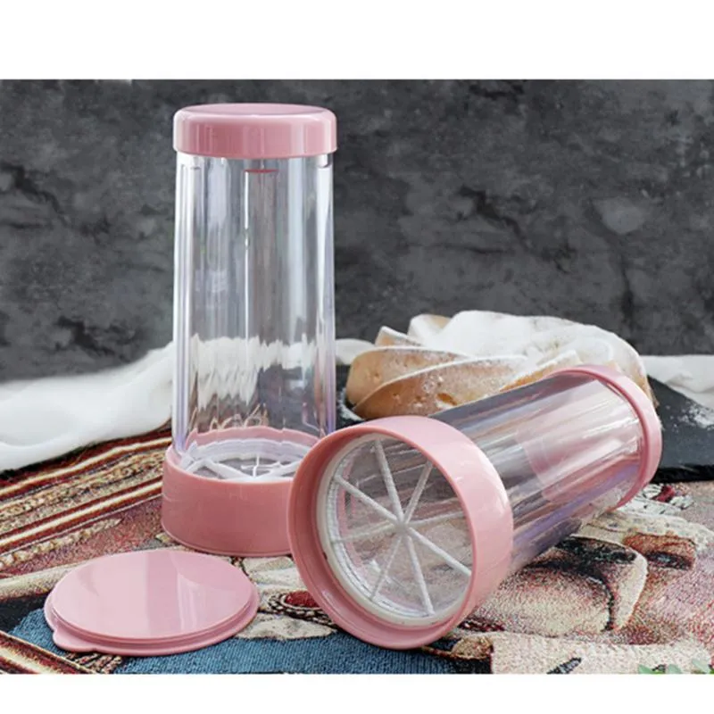 Plastic Icing Sugar Dispenser With Lid Chocolate Coffee Cocoa Powder