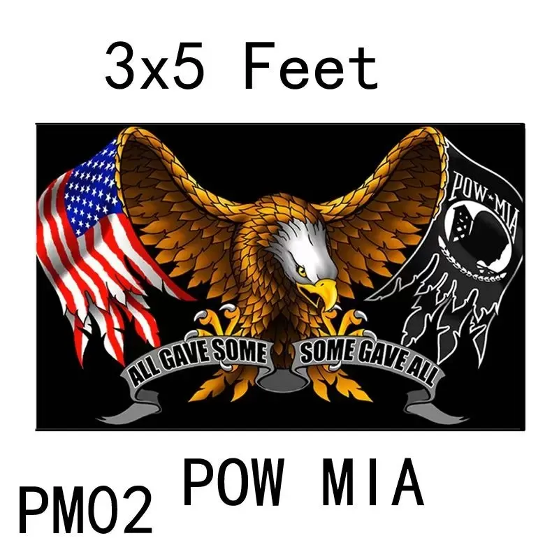 90*150cm us pow mia Eagle Flag for Home Flag Banner