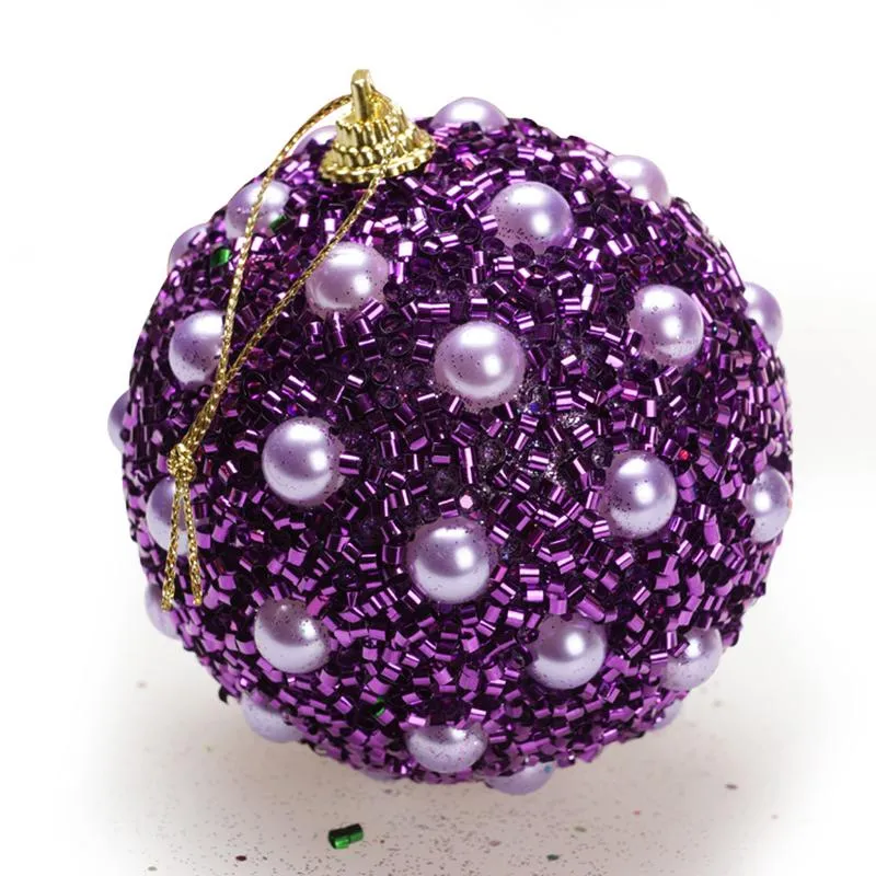 Christmas Tree Decoration Foam Ball Xmas Trees Hanging Pearl Round Decor Balls Ornament Children Gift Festival Party Pendant BH4951 WLY