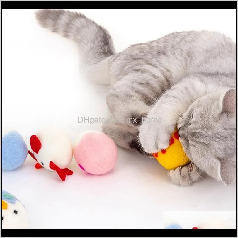 easter cat toy lovely chicken egg cat chew toy catnip playing ball