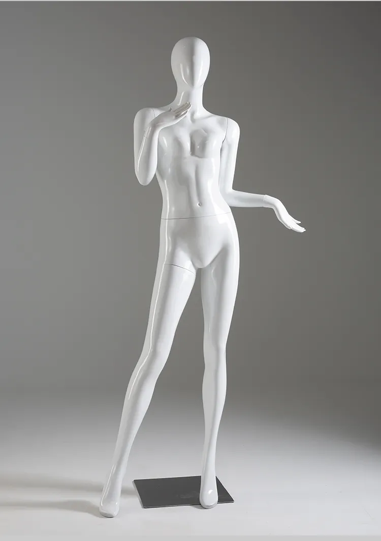 Donna Glossy White Full Body Female Mannequin