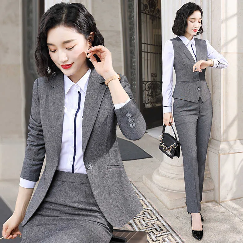 Formal Wear Womens Suits Business Womens Autumn Business Fashion Korean  Temperament Overalls Suit 210927 From 28 €