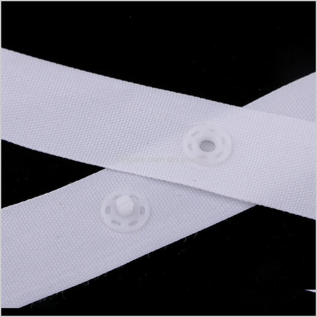 2 roll 1.8cm invisible snap buttons tape fasteners for sewing duvet cover clothing bags accessories