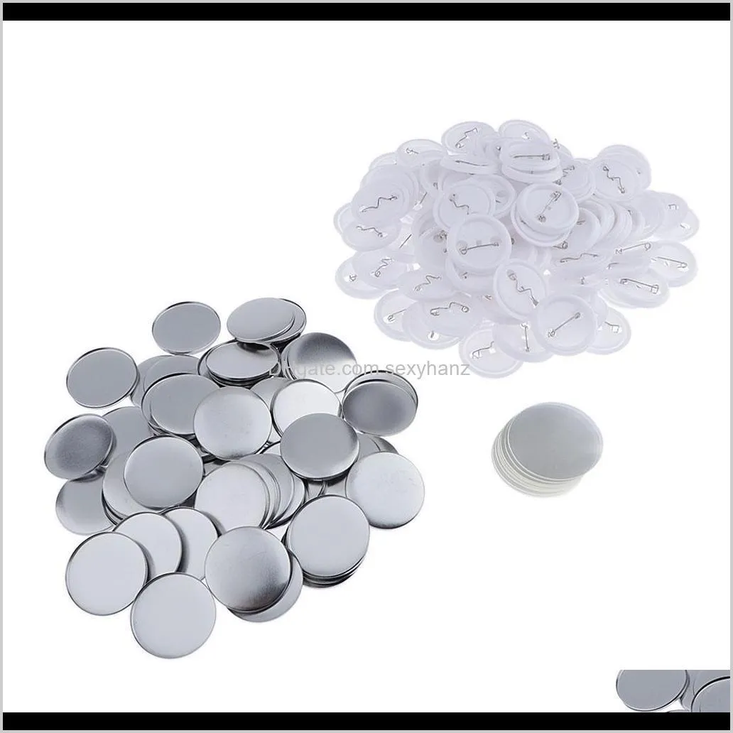 200-packs 44mm blank badges & buttons parts for badge & button making machine