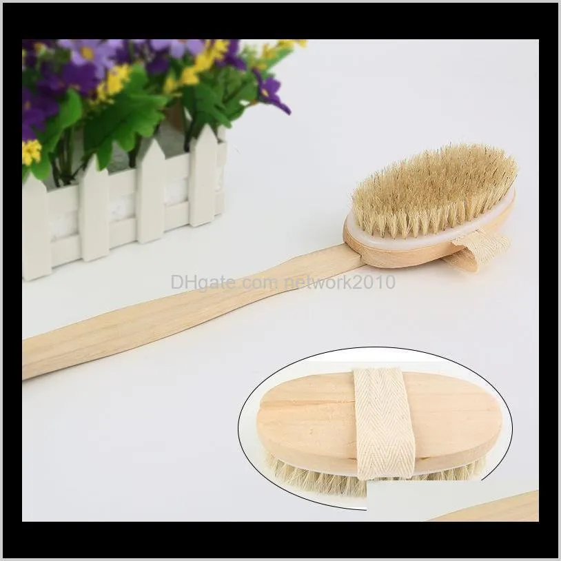 good quality body brushes soft boiled boar bristles shower brush wooden back brush dry skin brush spa massage