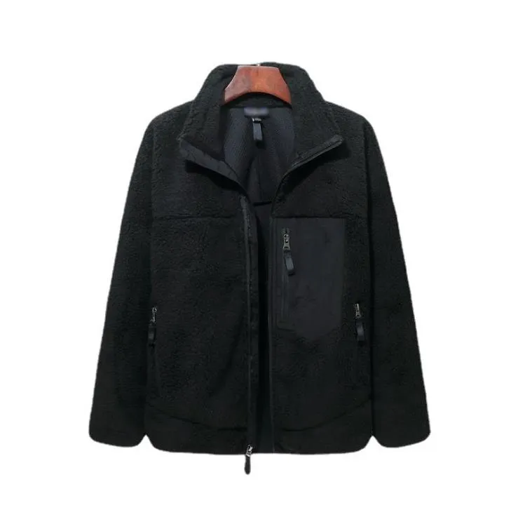 패션 - 남성 디자이너 재킷 코트 양고기 양털 따뜻한 코트 야외 hombres 자켓