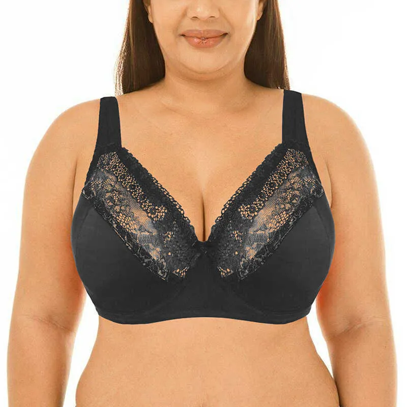 Women Padded Lace Bras Underwire Full Coverage Sheer Supportive