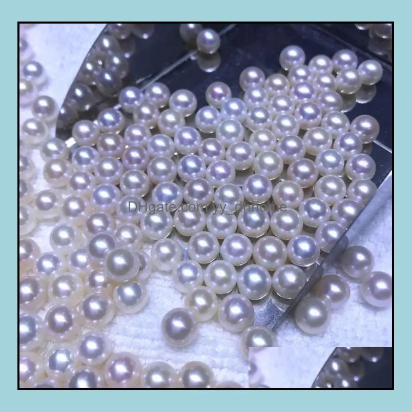 Pearl Loose Beads Biżuteria 8-9 mm Pojedyncza biała fioletowa naturalna naturalna damskie damski damska dostawa 2021 Qhvwm