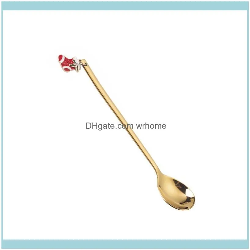 Christmas Decorations Year Decor 2021 Gold Silver Spoon For Home Deco Decoration Xmas Gifts Natal