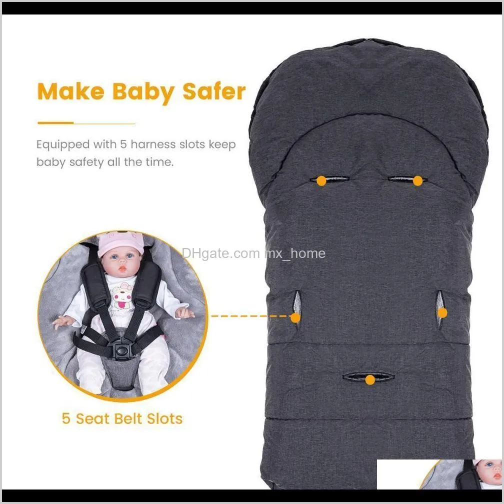 orzbow infant extract envelope newborn sleeping bag for baby stroller sleepsacks footmuff winter warm outdoor baby cocoon 0-12m 201105