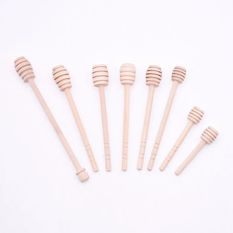 HOT Kitchen Dining Bar Home Garden Drop Delivery Long Handle Honey Stick Wood Coffee Milk Multi Function Stirring Rod 3 Tailles Queue 2112 V2