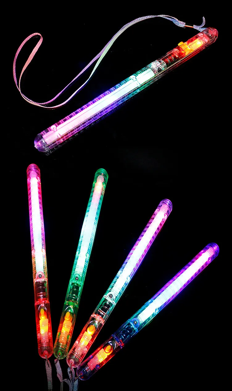 Производители Concert Concept Glow оптом Электронные Радуга Светодиодные Большие Накалины Палочки Красочные Свечающие палочки Мигает