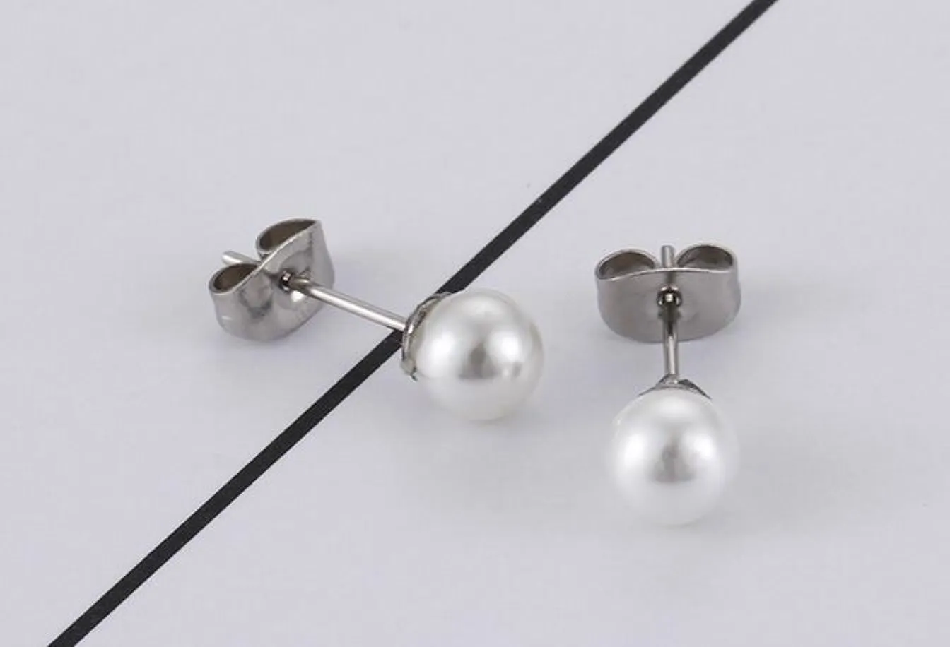 Dames El Oso Pendien Stud No Fade Brand Sieraden Origineel ontwerp Fashion Rainless Steel Panda Pearl Jewelry Stud -oorbellen