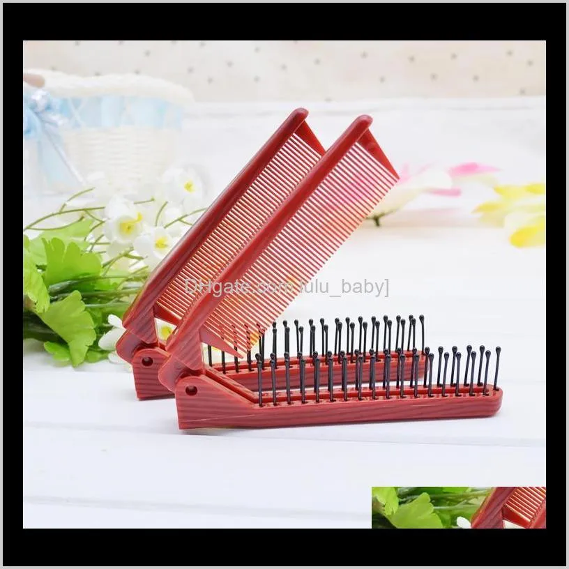 professional antistatic fold tail comb salon folding combs hairdressing hair brush comb hair care anti-static combing silicone