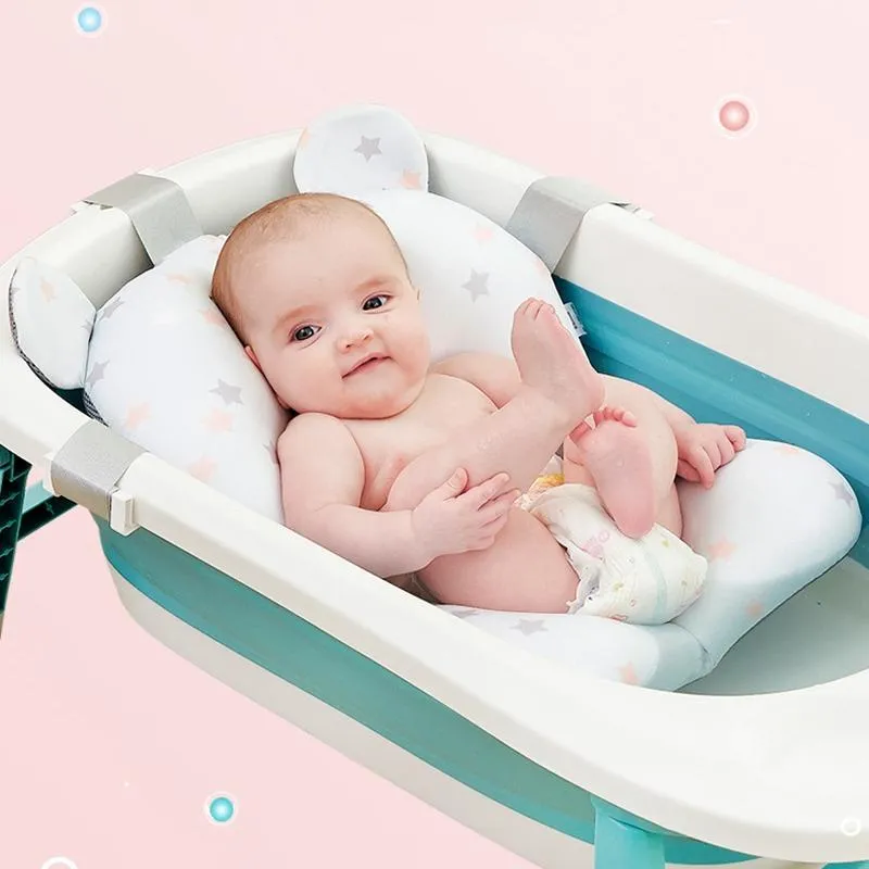 Coussin de bain en forme de tournesol pour bébé, accessoires de siège de  douche pour nouveau