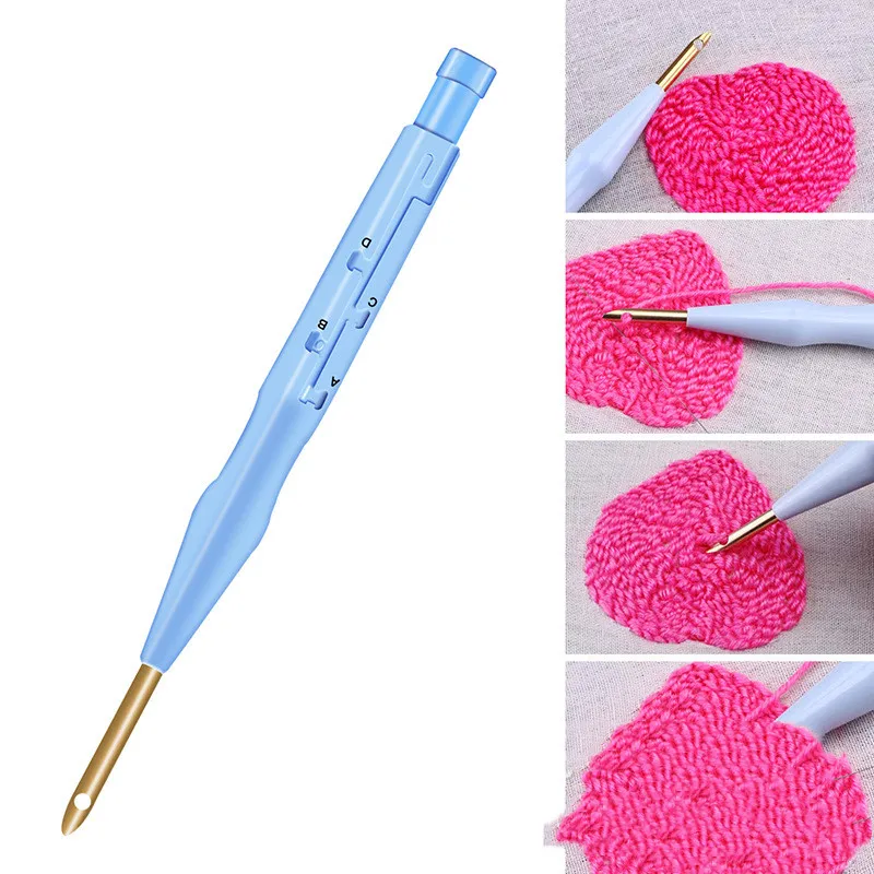 Magic Embroidery Pen DIY Punch Needle Pen Set Craft Tool